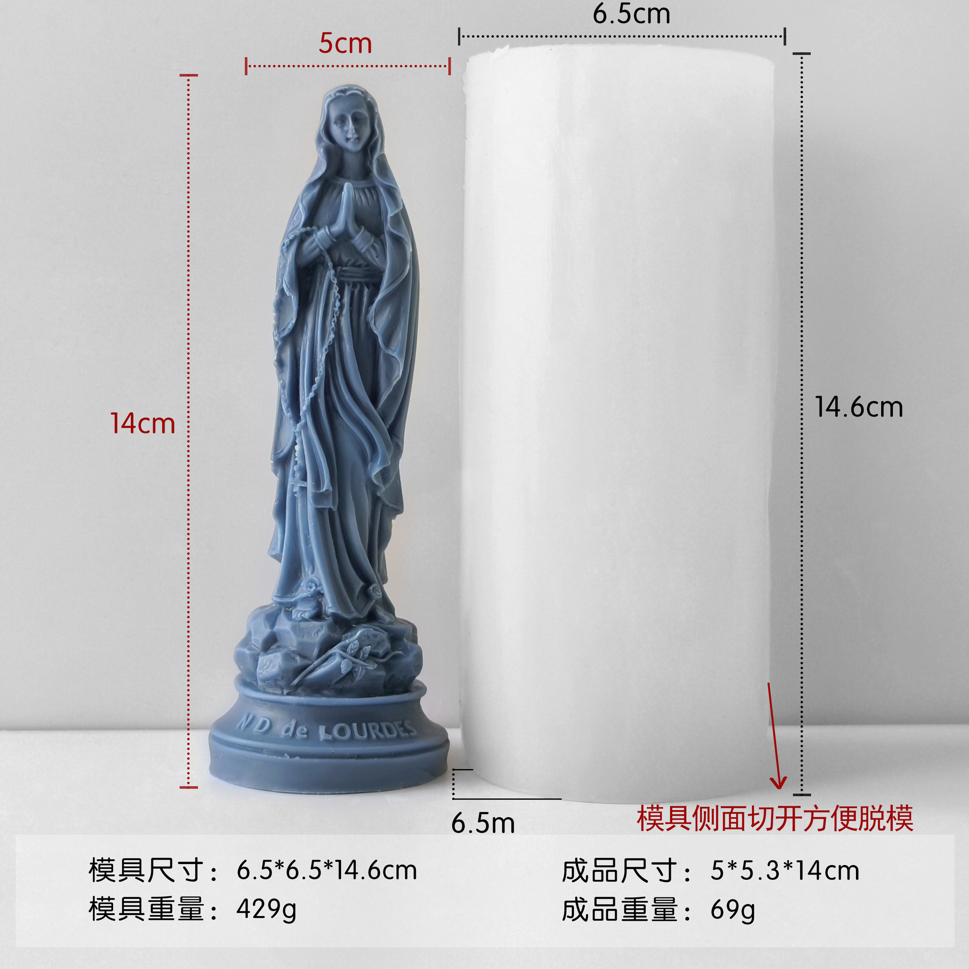 INS estilo europeo retrato de escultura molde de banano molde DIY expansión de perfumes adornos de banda magnética molde de goteo de goma