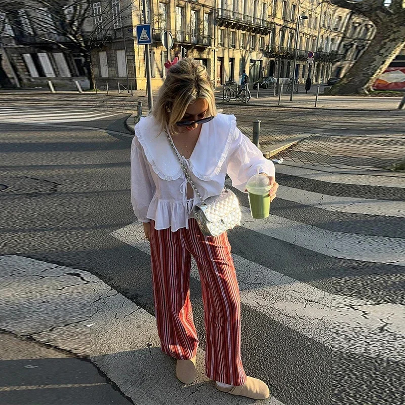 Regular Sleeve Sleeve Type Polyester Fabric Type Wholesale Women's Streetwear Solid Color Long Sleeve Blouses