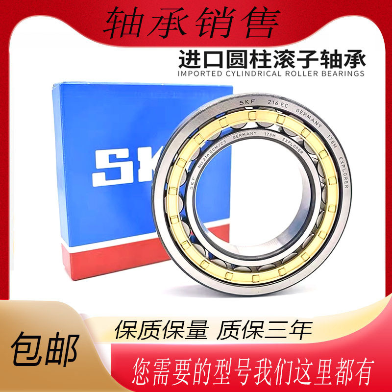 进口SKF圆柱滚子轴承N NU NJ302 303 304 305 306 307 308ECMZ3C3