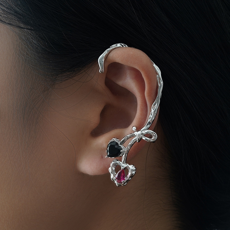 Simple Style Heart Shape Copper Plating Chain Inlay Zircon Womenu0027S Rings Earrings Necklace