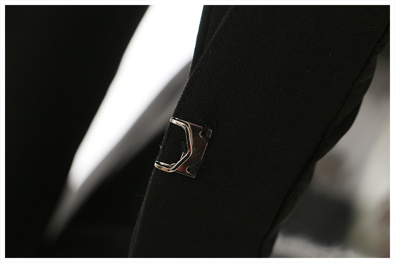 Office Side Waist Baring Slim Fit Exquisite Cut Personality Fashionable Jacket