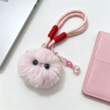 新款仿獭兔毛猫咪挂件可爱卡通玩偶小猫咪毛绒挂件钥匙扣包包挂饰