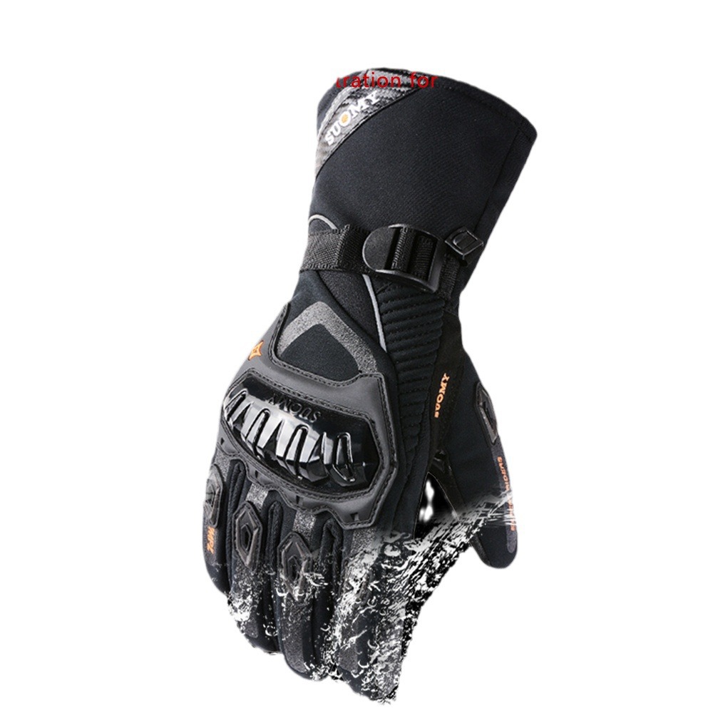 Guantes de ciclismo de motocicleta, caballero al aire libre, pantalla táctil a prueba de caídas, coche de carreras, invierno cálido, guantes impermeables a prueba de viento