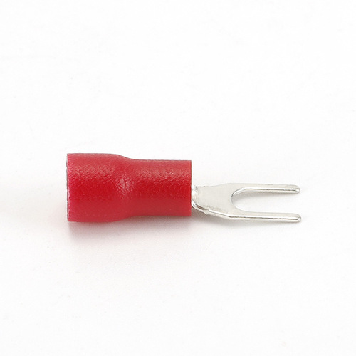 Factory Supply SV Red U-shaped Pre-insulated Compression Connector Copper Spade Terminal Open Connector Wholesale