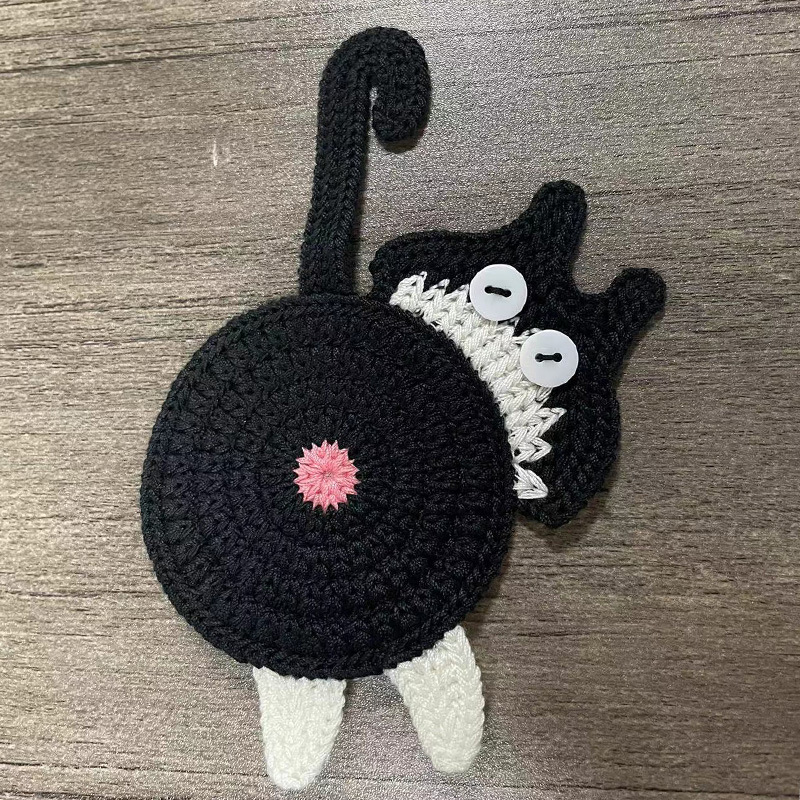 Casual Cat Knit Placemat 1 Piece display picture 4