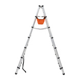 Внутренняя и наружная линии украшения алюминиевого сплава сплав Многопрофессиональные телескопические лестницы домашние огни, портативная двусторонняя посадка высокие персональные лестницы