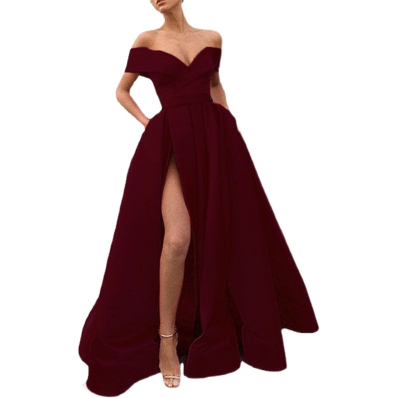 Vestido de mujer 2026, nuevo vestido de verano, estilo europeo y americano, cuello en V profundo, satén multicolor, estilo eBay
