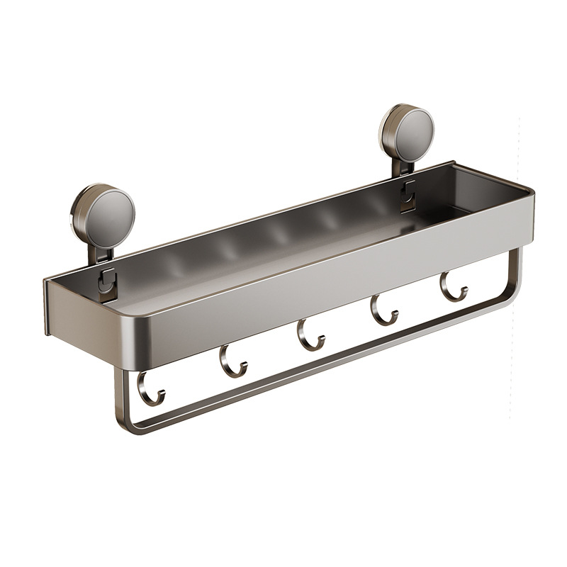 Cocina sin perforación ventosa estante de almacenamiento tipo pared cuchillo de cubierta de olla condimento para artículos domésticos estante de almacenamiento completo