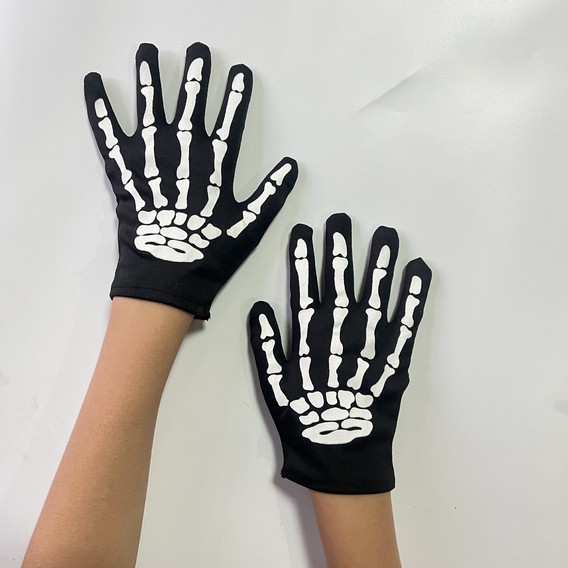 Halloween Gloves Children's Costume Skeleton Dance Party Skeleton Gloves Party Ghost Claw Performance Cross-Border Gloves Wholesale