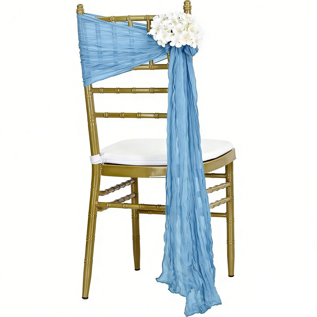 Flor de Bali cascada mariposa decoración de boda hotel decoración de reunión banquete cubierta de silla transfronteriza