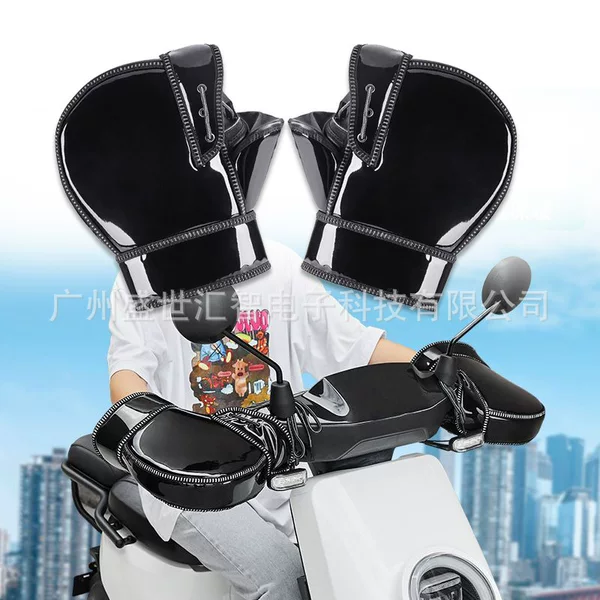 Protective Motorcycle Scooter Thick Warm Handlebar Muffler Grip Handlebar Muffler Rainproof Riding Winter Protection