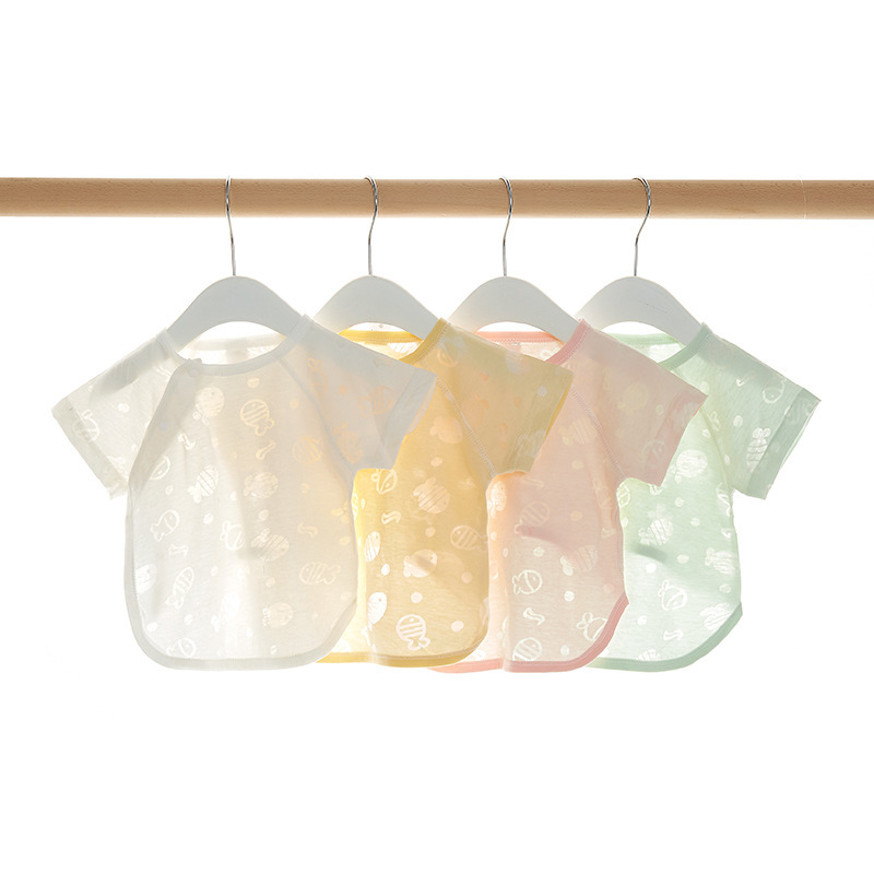 Newborn Baby Clothes Summer Thin 0 Short-sleeved March Single Summer Top Monk Clothes Newborn Baby Half-back Clothes Newborn Baby Clothes Summer Thin 0 Short-sleeved March Single Summer Top Monk Clothes Newborn Baby Half-back Clothes