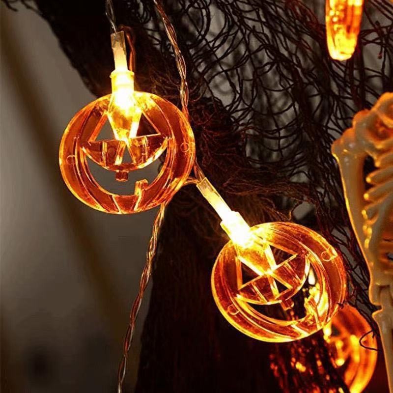 LED String Lights Outdoor Decoration Halloween Scene Pumpkin Lights Home & Garden Lights & Lighting_voghion.com