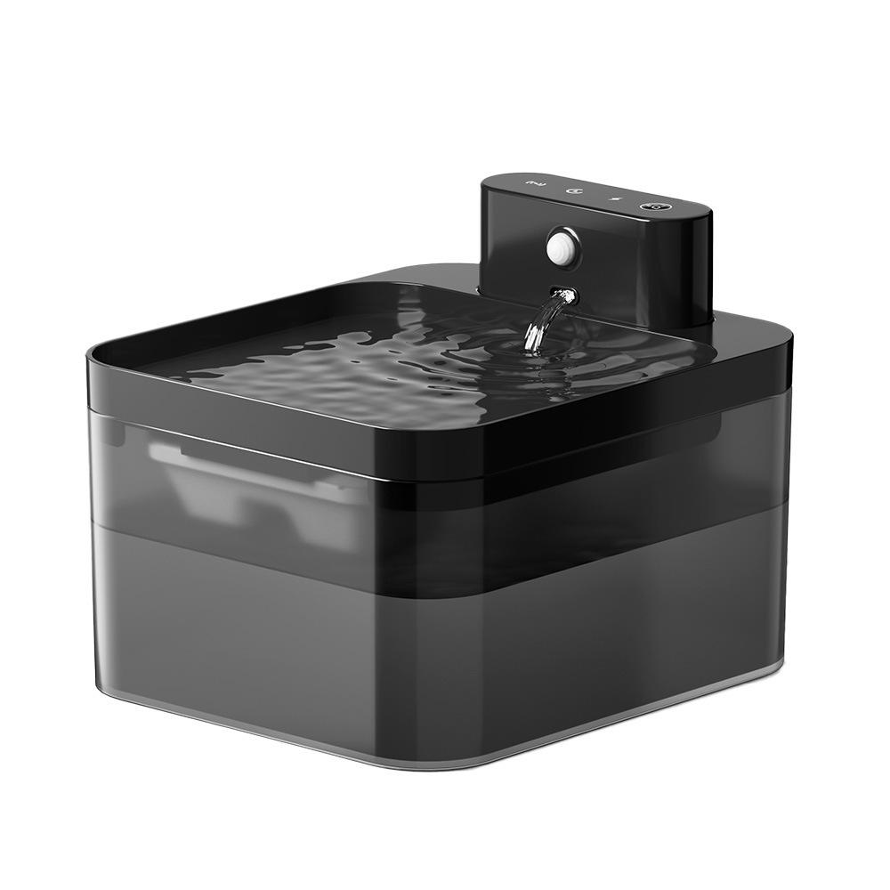 Bebedor de agua de inducción automática para mascotas Bebedor de agua inalámbrico para gatos de alta capacidad de circulación automática de agua viva para mascotas tazón de agua