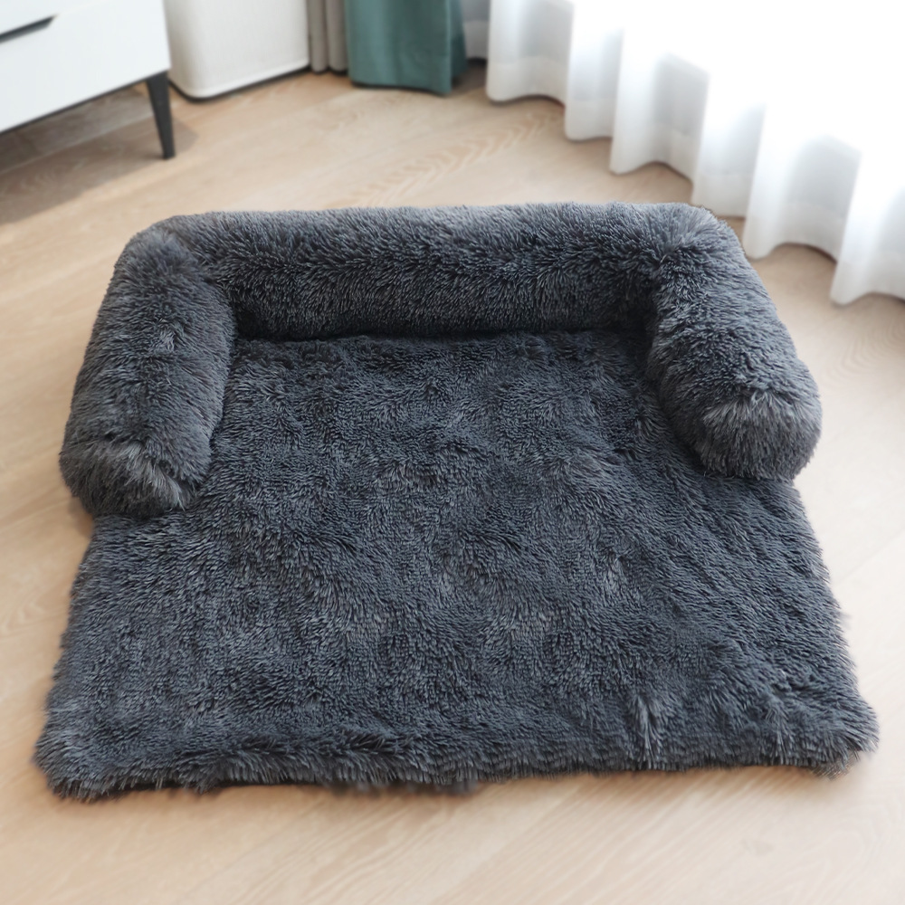Amazon Popular Plush Kennel Plush Blanket Dual-use Pet Kennel Dog Sofa Bed Factory Wholesale