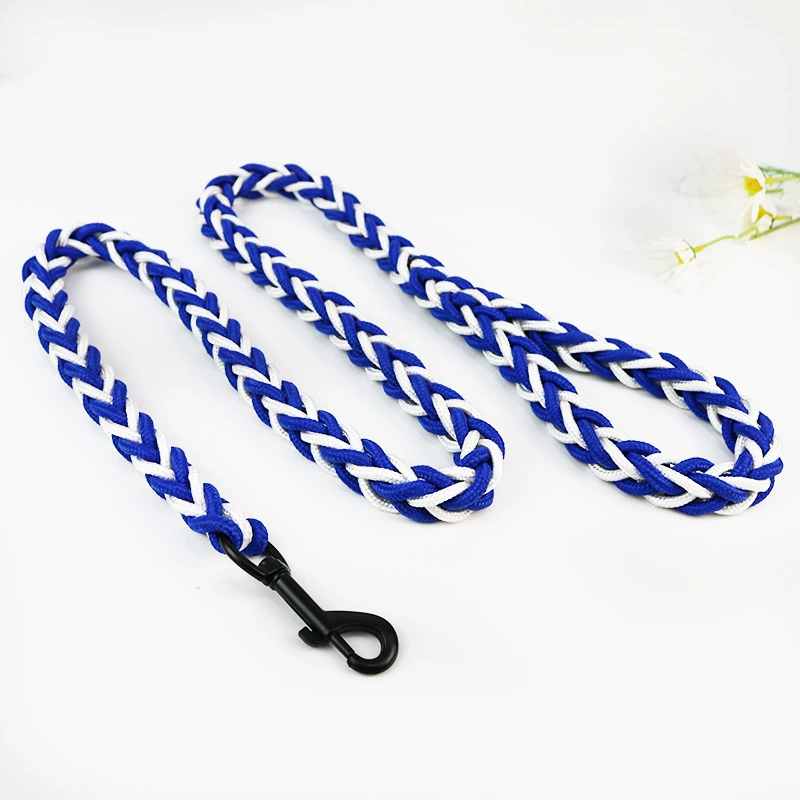 Поводок для собак (JINJIA) 8-нитевой косичка из верёвки, длина 1,3 м × 5 см, прочный для средних и крупных собак
