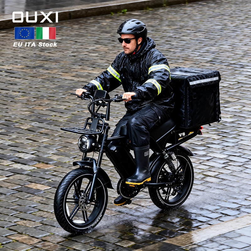 V8 Ultra Ouxi 2026 New Model Electric Bicycle Retro Off-Road Fat Tire Bike Lithium Battery Power-Assisted Vehicle