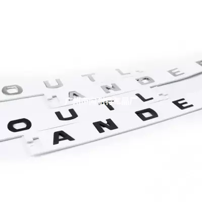 Car logo Model Outlander Lettering Sticker
