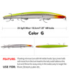 New Haiyin Mino 18.5cm Luya bait 24.5 grams 10 -color fishing gear 6# DXM005