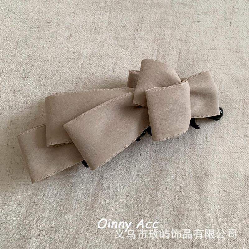 Jennie同款黑色蝴蝶结香蕉夹竖夹高马尾发夹2025年新款发量多头饰|undefined
