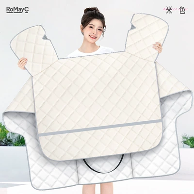 Motorcycle front windshield, Electric Vehicle Windshield Cover, Summer - pvc-fabric-insulation-and-sun-protection-pure-beige