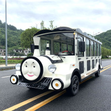 景区电动观光车及图片价格湖南旅游观光小火车带门封闭电瓶游览车