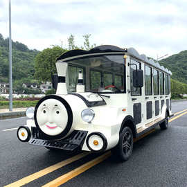 景区电动观光车及图片价格湖南旅游观光小火车带门封闭电瓶游览车