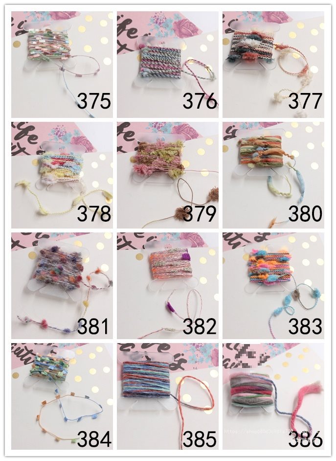 设计师原创辅料特色线小样手混线手账DIY火漆配饰毛线花色系列