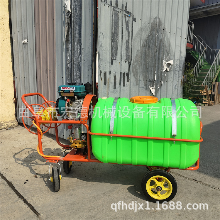 葡萄园杀虫喷雾机 手推式汽油打药机 160升果园高压喷药机