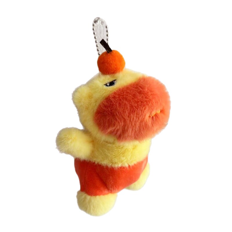 カピバラのぬいぐるみキーホルダー、小さなカバの表情パック、ふわふわのぬいぐるみ、キーチェーン、柔らかくてキュートな癒し系ミニ|undefined