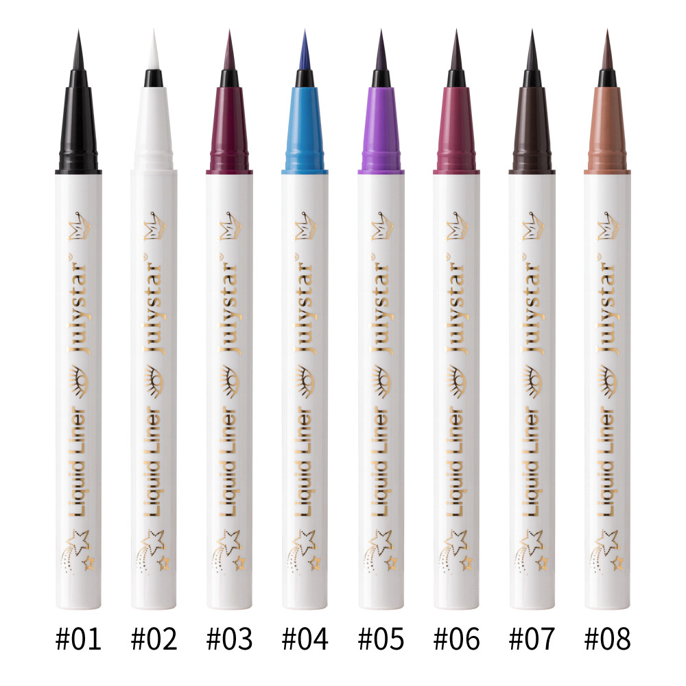 Julystar Non-smudging Long-lasting Waterproof Eyeliner Pen 6-piece set, eye makeup pen wholesale for the under-eye range undefined