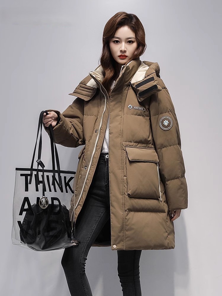 2025 invierno nueva moda extranjera ropa de algodón invierno grueso y cálido suelto nuevo abrigo de algodón simple abrigo cálido image 8