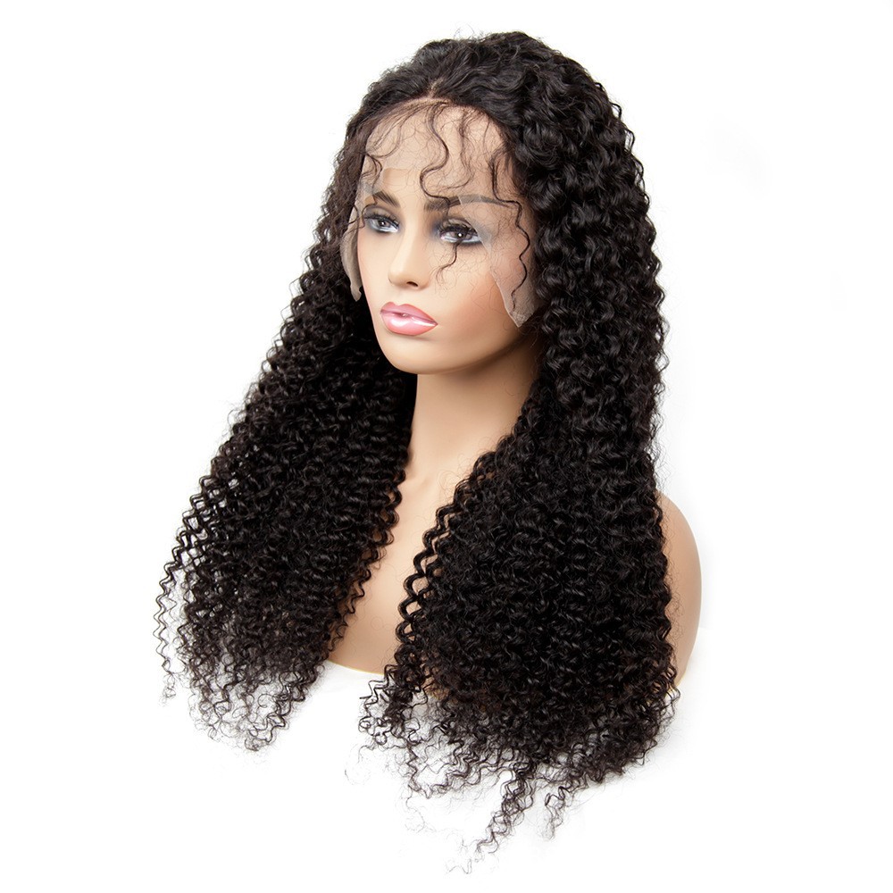 13x4 kinky curly pelucas de pelo humano pelucas de pelo rizado real cubierta de pelo