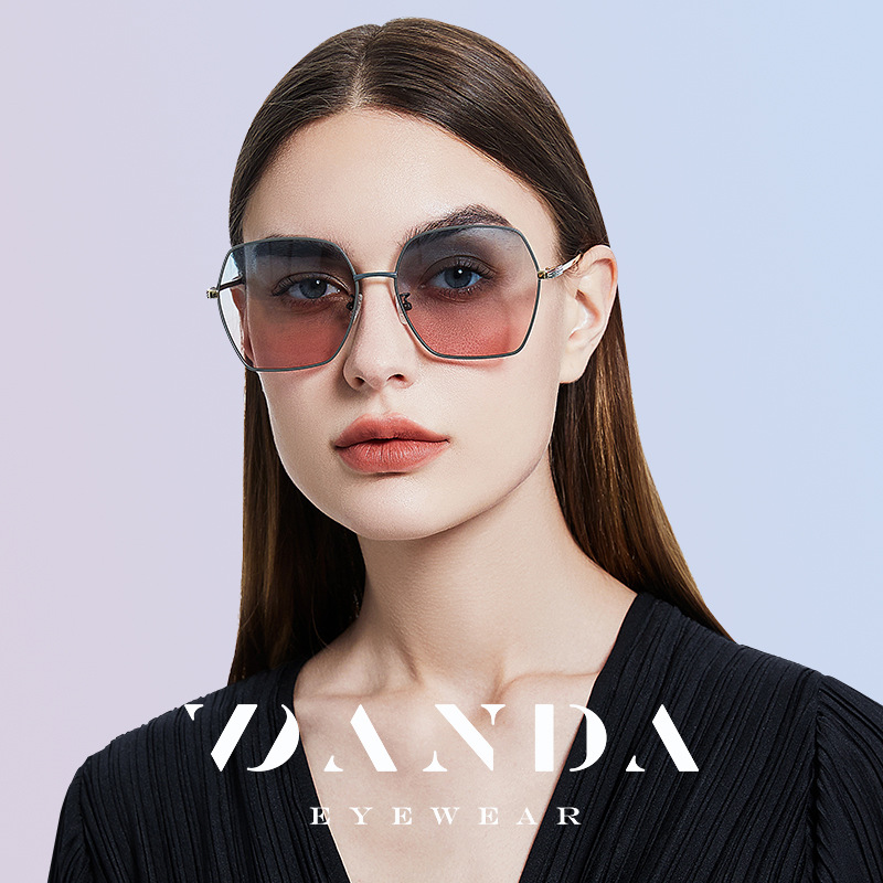 2023 expertos recomiendan gafas de sol de moda gafas de sol polarizadas de protección solar de las mujeres LS321 gafas de sol de moda de dos colores de Marco grande
