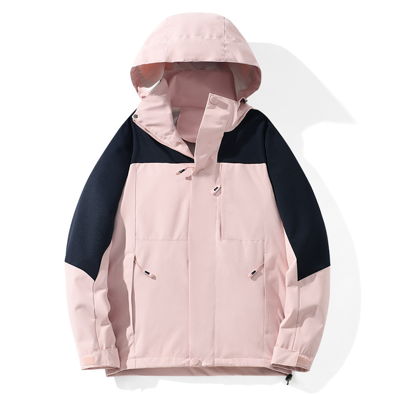 男装春秋季冲锋衣情侣外套男生衣服户外防水青少年上衣潮牌夹克男|undefined