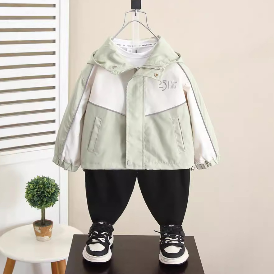 6346 Ropa para niños Chaquetas de otoño para niños Chaquetas de estilo occidental para niños Chaquetas de primavera y otoño 2025 Chaquetas para niños nuevos