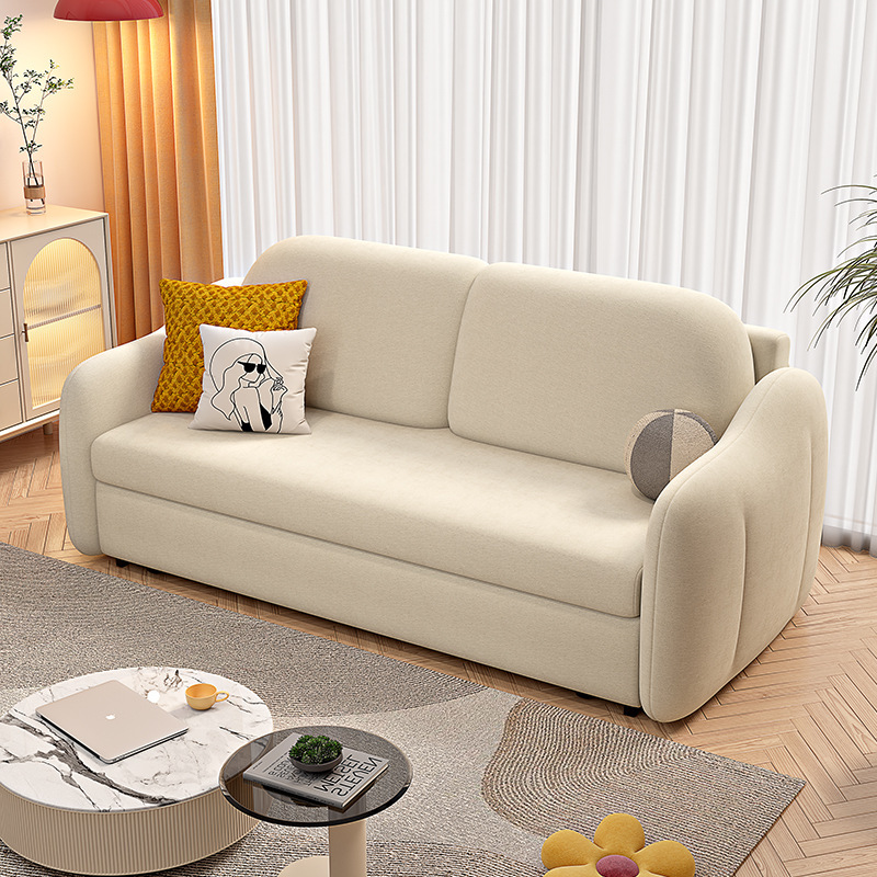 2025 Internet Celebrity Multifunctional Sofa Bed Cream Style Living Room Small Apartment Foldableing Dual-Use Pull-Out Double Sofa Bed 2025 Internet Celebrity Multifunctional Sofa Bed Cream Style Living Room Small Apartment Foldableing Dual-Use Pull-Out Double Sofa Bed