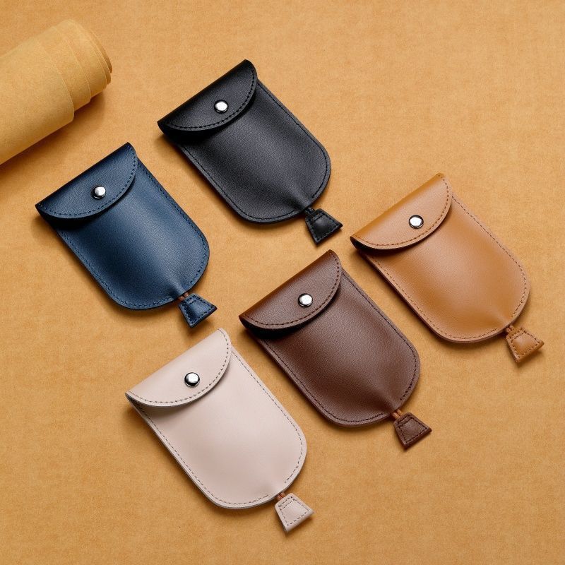 Soft Leather Multifunctional Key Bag Soft Leather Pull-Out Household Key Bag Silent Style Key Bag Portable Storage Bag