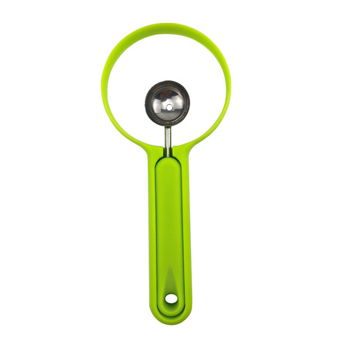 Manufacturer's two-in-one fruit ball scooper, stainless steel ball scooper, watermelon scooper, papaya seed remover