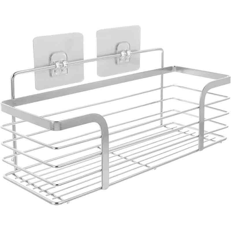 Bathroom Shampoo and Shower Gel 304 Stainless Steel Storage Rack Bathroom Punch-Free Wall-Mounted Storage Shelf Bathroom Shampoo and Shower Gel 304 Stainless Steel Storage Rack Bathroom Punch-Free Wall-Mounted Storage Shelf
