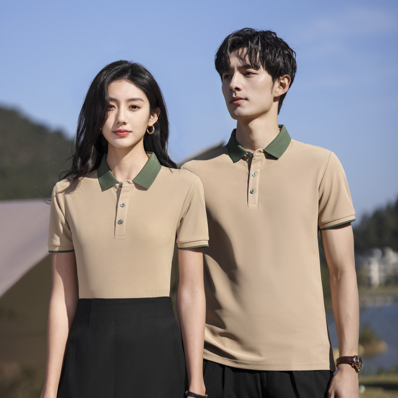 Work clothes custom short sleeve printing logo cotton polo shirt work clothes custom culture shirt practice team uniform