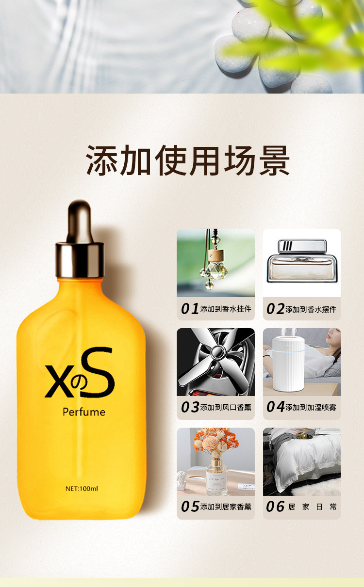 New 100mlXS Car Perfume Replenisher Air freshener Bottle Car Aromatherapy Essential Oil Replenisher