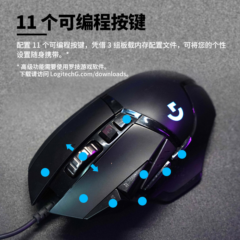 ロジクール G502se パンダ ヒーロー ドミネーター 有線ゲーミングマウス 鶏を食べる競技用ツール|undefined