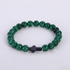 Retro round beads, fashionable trend bracelet, jewelry natural stone, accessory, European style, wholesale