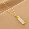 Necklace stainless steel, fashionable accessory, chain for key bag , suitable for import, simple and elegant design