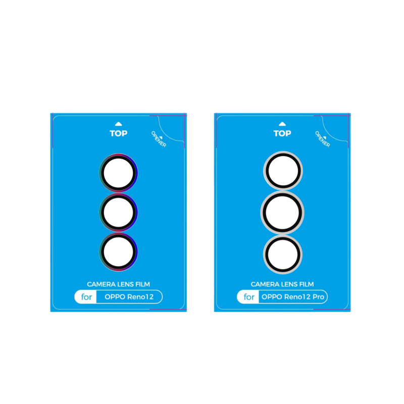 Aplicable a la lente de teléfono móvil OPPO Reno12Pro con cinta de película de segundo adhesivo magia metal ojo de halcón adhesivo placa de posicionamiento de película protectora