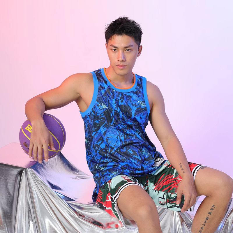 American trend vest men's summer running fitness quick-drying vest loose sleeveless fashion basketball vest wholesale