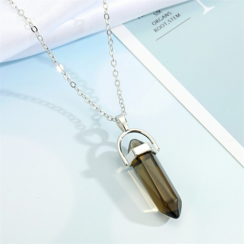 fashion resin crystal bullet geometric necklace wholesale Nihaojewelry
