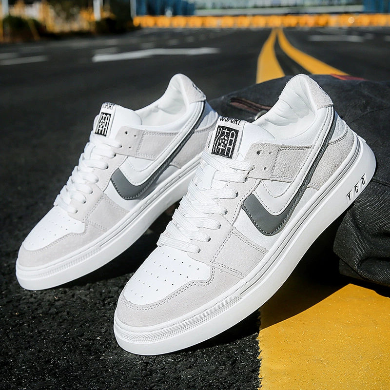 Повседневные туфли для мужчин с низким верхом весной летом 2024 новые корейские студенческие маленькие белые туфли дикие стильные дышащие кроссовки
