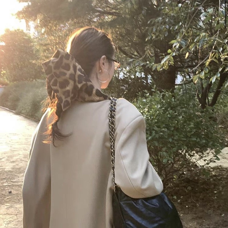 豹纹风秋冬高级感大肠发圈女高弹头发饰高级感头绳韩国|undefined